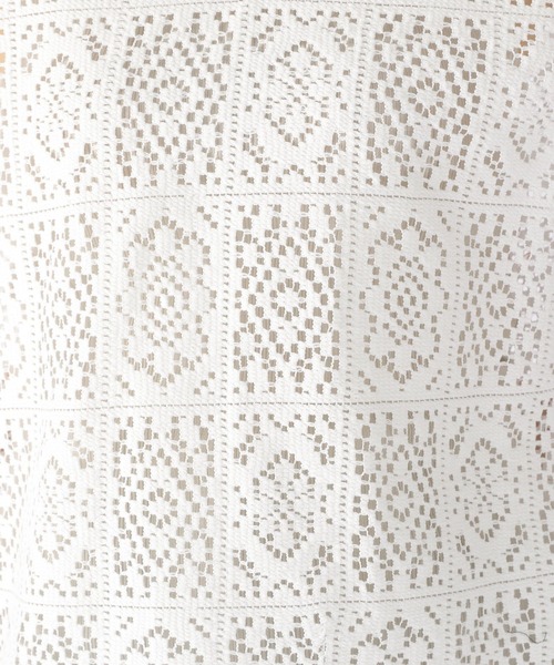 niko and...（ニコアンド）の「2WAYブロックレースジレ（ベスト・レディース・オフホワイト/ブラック・FREE）」の13枚目の写真