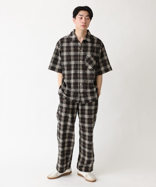 BROKEN BASE（ブロークンベース）の「ワイドチェックパンツ（その他パンツ・メンズ・ブラック/イエロー・MEDIUM/LARGE）」の19枚目の写真