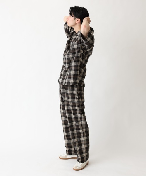 BROKEN BASE（ブロークンベース）の「ワイドチェックパンツ（その他パンツ・メンズ・ブラック/イエロー・MEDIUM/LARGE）」の8枚目の写真