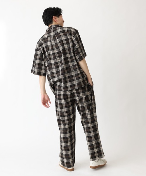 BROKEN BASE（ブロークンベース）の「ワイドチェックパンツ（その他パンツ・メンズ・ブラック/イエロー・MEDIUM/LARGE）」の14枚目の写真