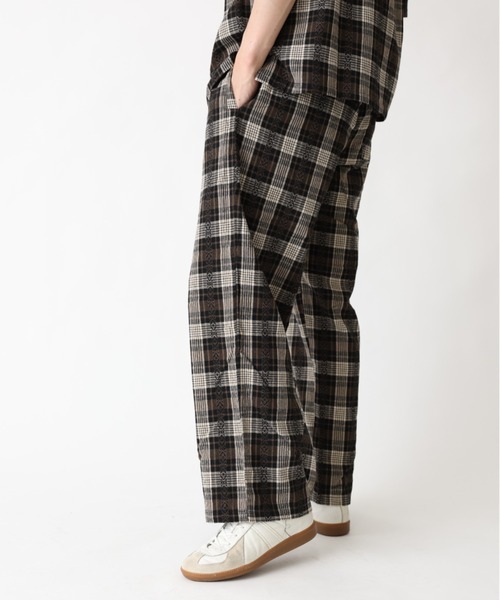 BROKEN BASE（ブロークンベース）の「ワイドチェックパンツ（その他パンツ・メンズ・ブラック/イエロー・MEDIUM/LARGE）」の7枚目の写真