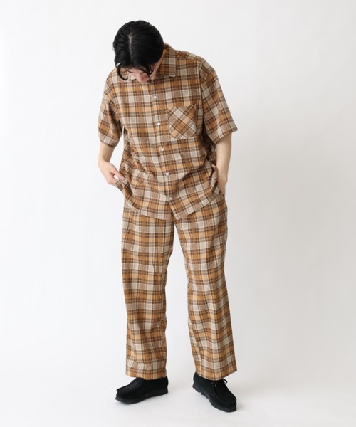 BROKEN BASE（ブロークンベース）の「ワイドチェックパンツ（その他パンツ・メンズ・ブラック/イエロー・MEDIUM/LARGE）」の15枚目の写真