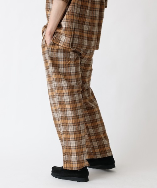 BROKEN BASE（ブロークンベース）の「ワイドチェックパンツ（その他パンツ・メンズ・ブラック/イエロー・MEDIUM/LARGE）」の11枚目の写真