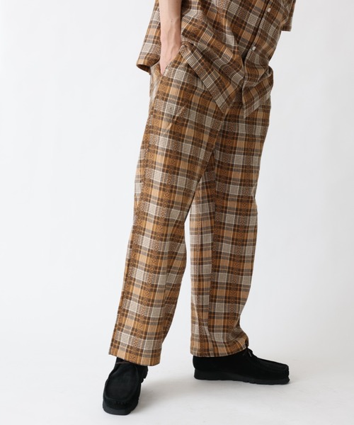 BROKEN BASE（ブロークンベース）の「ワイドチェックパンツ（その他パンツ・メンズ・ブラック/イエロー・MEDIUM/LARGE）」の5枚目の写真