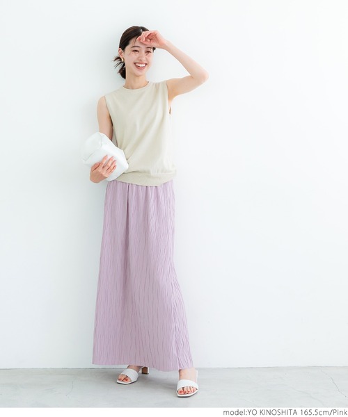 coca（coca）（コカ）の「ウェーブプリーツスカート（スカート・レディース・ブラック/ブラウン/ピンク・ONE SIZE）」の9枚目の写真