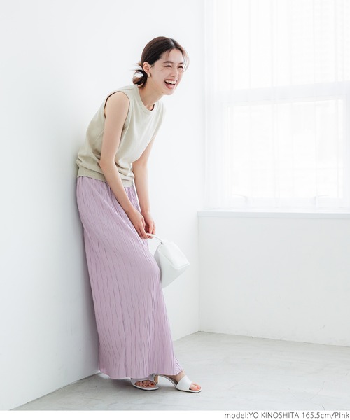 coca（coca）（コカ）の「ウェーブプリーツスカート（スカート・レディース・ブラック/ブラウン/ピンク・ONE SIZE）」の18枚目の写真
