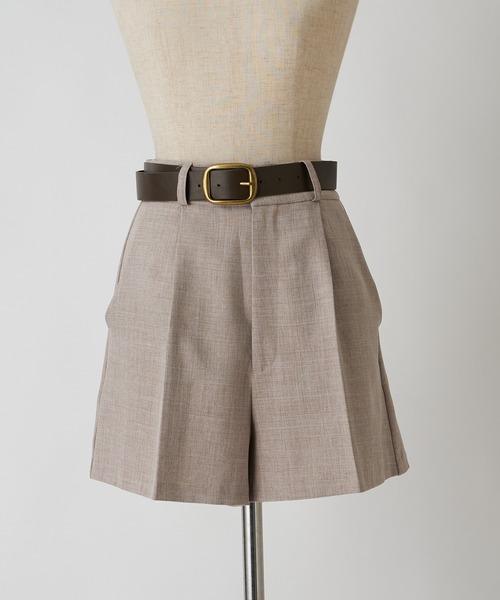 one after another NICE CLAUP（ワンアフターアナザーナイスクラップ）の「夏のスタイリングにおすすめ　ベルト付きショートパンツ（その他パンツ・レディース・ブラック/ブラウン/アイボリー・FREE）」の13枚目の写真
