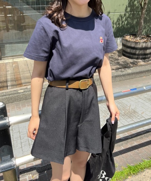 one after another NICE CLAUP（ワンアフターアナザーナイスクラップ）の「夏のスタイリングにおすすめ　ベルト付きショートパンツ（その他パンツ・レディース・ブラック/ブラウン/アイボリー・FREE）」の5枚目の写真