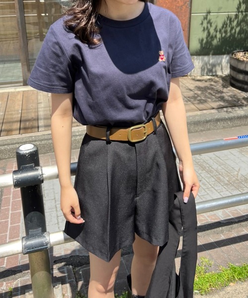 one after another NICE CLAUP（ワンアフターアナザーナイスクラップ）の「夏のスタイリングにおすすめ　ベルト付きショートパンツ（その他パンツ・レディース・ブラック/ブラウン/アイボリー・FREE）」の9枚目の写真