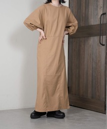 lawgy | linen like puff sleeve op(ワンピース)