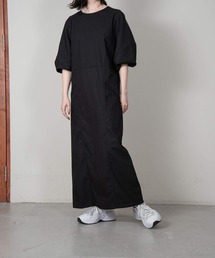 lawgy | linen like puff sleeve op(ワンピース)
