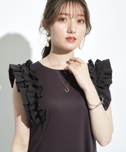 アプワイザーリッシェ Apuweiser-riche 22AW フリルスリーブビスチェ