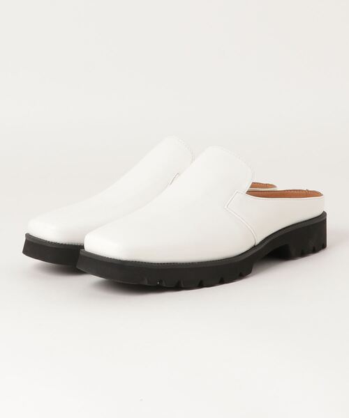 Dedes（デデス）の「Dedes / スライドサンダル　スクエア ミュールシューズ (6326)（サンダル・メンズ・ホワイト/ブラック・LL/M/L）」の10枚目の写真