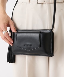 Actually | フェイクレザー 横型モバイルショルダー 財布(ショルダーバッグ)