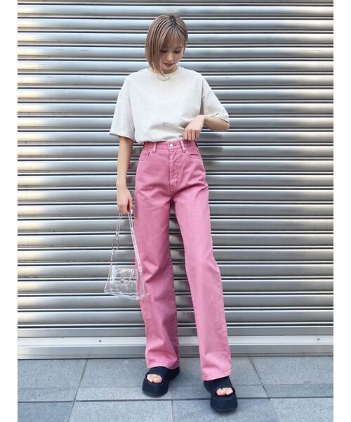 EMODA（エモダ）の「ボーイズルーズプリントTシャツ（Tシャツ/カットソー・レディース・ブルー/ホワイト/グレー/ブラック・FREE）」の20枚目の写真