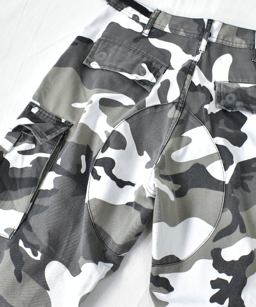 VINTAGE(ヴィンテージ)の「【ヴィンテージ古着】ミリタリー BDU ウッドランドカモ カーゴパンツ(カーゴパンツ・メンズ・グレー・SMALL)」の7枚目の写真