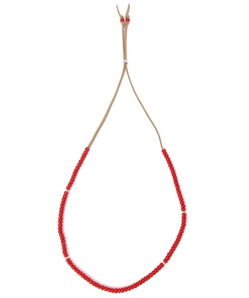 BEAUTY&YOUTH UNITED ARROWS(ビューティーアンドユースユナイテッドアローズ)の「<monkey time> WHITE HEARTS NECKLACE/ネックレス◆(ネックレス・メンズ・レッド/ターコイズブルー・フリー)」の1枚目の写真