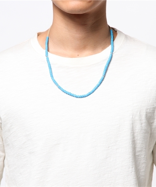 BEAUTY&YOUTH UNITED ARROWS(ビューティーアンドユースユナイテッドアローズ)の「<monkey time> WHITE HEARTS NECKLACE/ネックレス◆(ネックレス・メンズ・レッド/ターコイズブルー・フリー)」の6枚目の写真