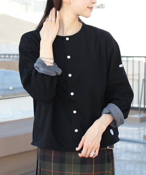 オーシバル　Vネック　コットン　カーディガン　5 ブラック　メンズ オーシバル コットン カーディガン black オーシバル Vネック