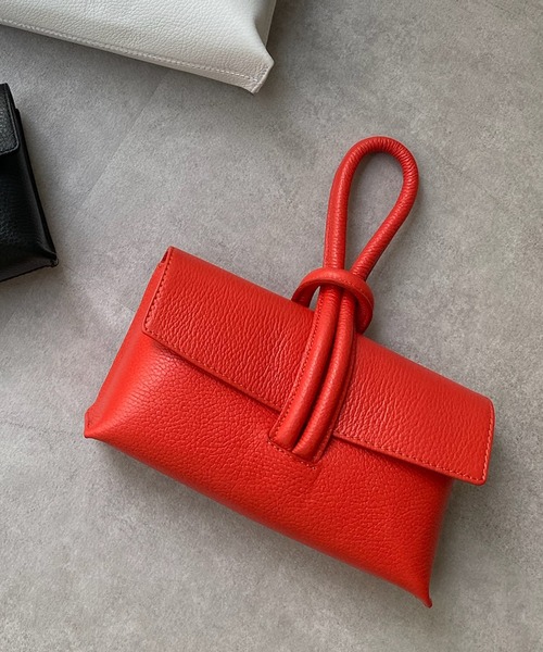 DouDou（ドゥドゥ）の「ループ2WAYハンドルバッグ（ショルダーバッグ・レディース・ホワイト/ブラック/レッド・FREE）」の3枚目の写真