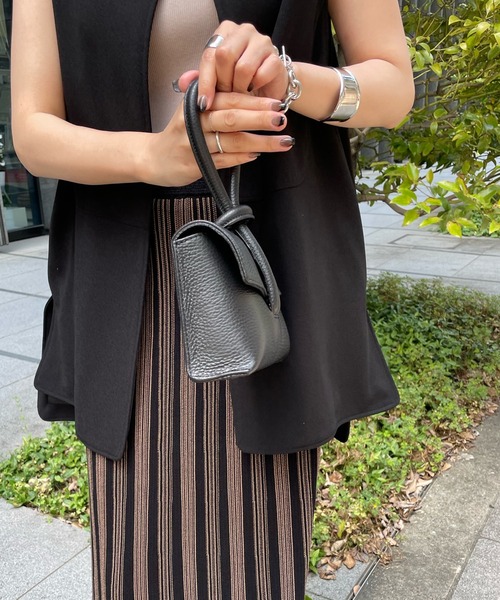 DouDou（ドゥドゥ）の「ループ2WAYハンドルバッグ（ショルダーバッグ・レディース・ホワイト/ブラック/レッド・FREE）」の7枚目の写真