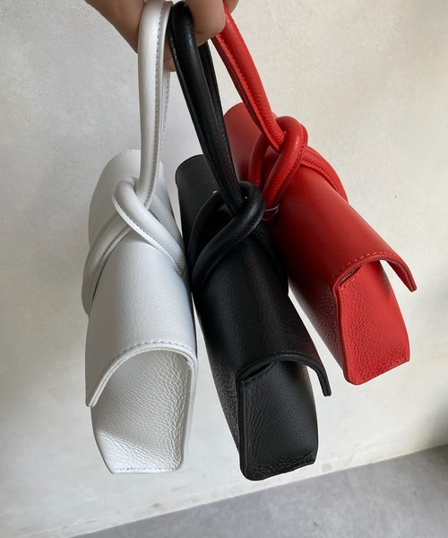 DouDou（ドゥドゥ）の「ループ2WAYハンドルバッグ（ショルダーバッグ・レディース・ホワイト/ブラック/レッド・FREE）」の10枚目の写真