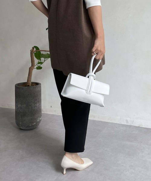 DouDou（ドゥドゥ）の「ループ2WAYハンドルバッグ（ショルダーバッグ・レディース・ホワイト/ブラック/レッド・FREE）」の20枚目の写真