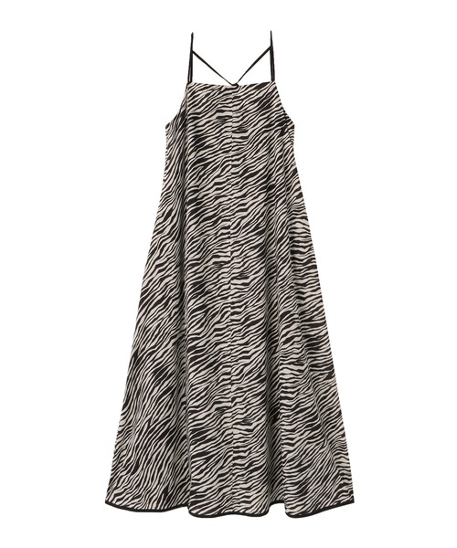 MECRE(メクル)の「ゼブラプリントキャミワンピース(ワンピース・レディース・ブラック/グリーン・S/M)」の15枚目の写真