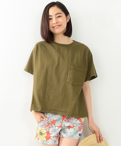 BEAMS BOY(ビームスボーイ)の「Goodwear / カスタム BIG Tシャツ(Tシャツ/カットソー・レディース・ホワイト/グレー/ブラック/ピンク/ミント/ネイビー/カーキ/オリーブ・ONE SIZE)」の5枚目の写真