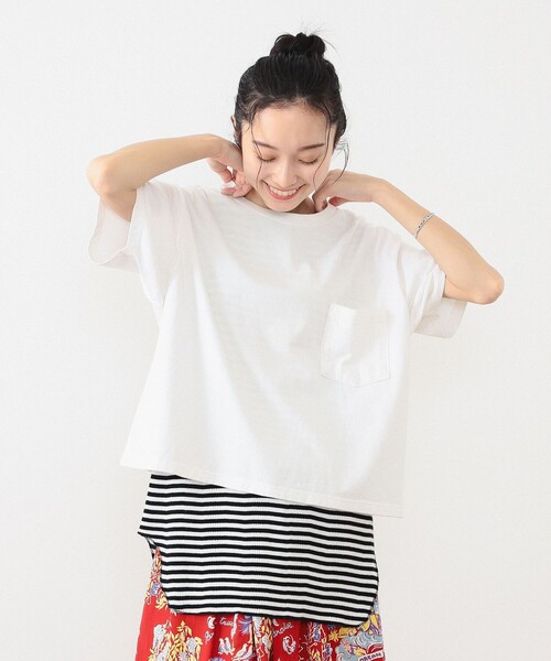 BEAMS BOY(ビームスボーイ)の「Goodwear / カスタム BIG Tシャツ(Tシャツ/カットソー・レディース・ホワイト/グレー/ブラック/ピンク/ミント/ネイビー/カーキ/オリーブ・ONE SIZE)」の11枚目の写真