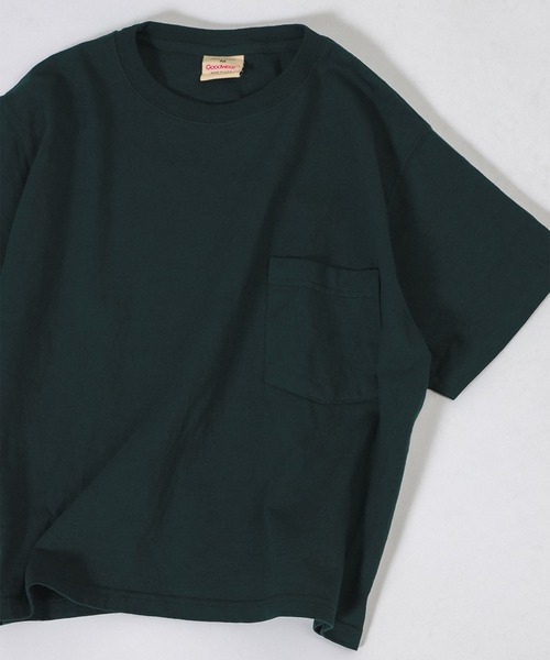 BEAMS BOY(ビームスボーイ)の「Goodwear / カスタム ビッグ 半袖 Tシャツ(Tシャツ/カットソー・レディース・ホワイト/グレー/ブラック/ピンク/ミント/ネイビー/カーキ/オリーブ/ブラウン系その他/ワイン/アッシュブラウン/ダークグリーン/チャコールグレー/パープル/アイボリー/ブルー系その他4/グリーン/ブラウン/レッド系その他2/ブルー/グレー系その他/グリーン系その他4/イエロー系その他3・ONE SIZE)」の15枚目の写真