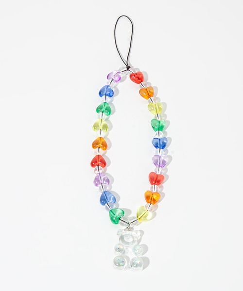 FOLLOWIN(フォロウィン)の「クリアベアーモチーフスマホストラップ(スマホケース/カバー・レディース・クリア/カラフル・ONE SIZE)」の6枚目の写真