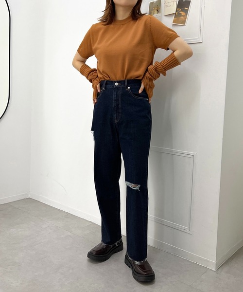 apres jour mignon(アプレジュールミニョン)の「【3周年記念アイテム】アームウォーマー半袖ニットセット【ZOZOTOWN限定アイテム】(ニット/セーター・レディース・アイボリー/グリーン/オレンジ/ピンク・X-LARGE/フリー)」の21枚目の写真