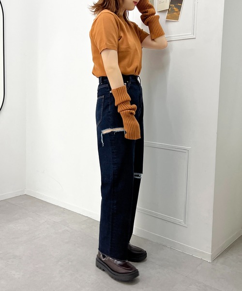 apres jour mignon(アプレジュールミニョン)の「【3周年記念アイテム】アームウォーマー半袖ニットセット【ZOZOTOWN限定アイテム】(ニット/セーター・レディース・アイボリー/グリーン/オレンジ/ピンク・X-LARGE/フリー)」の13枚目の写真