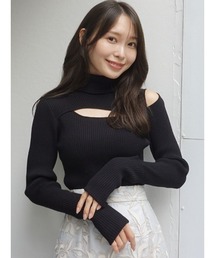 MERCURYDUO | 2WAYスリットタートルニット(ニット/セーター)
