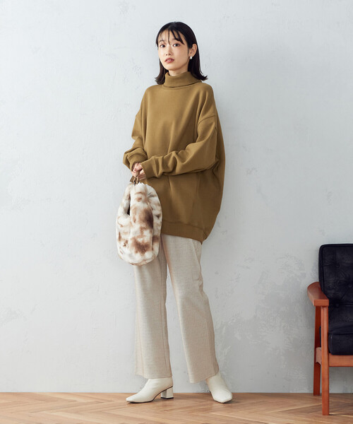 COMME CA ISM(コムサイズム)の「ジャカード柄パンツ(その他パンツ・レディース・ブラウン系/ベージュ系・MEDIUM/LARGE)」の5枚目の写真