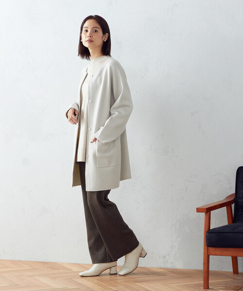 COMME CA ISM(コムサイズム)の「ジャカード柄パンツ(その他パンツ・レディース・ブラウン系/ベージュ系・MEDIUM/LARGE)」の8枚目の写真