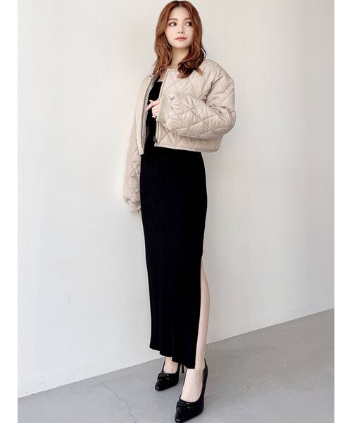 RESEXXY(リゼクシー)の「スリットタイトニットワンピース(ワンピース・レディース・ブラック/ピンク/ブルー/アイボリー・FREE)」の16枚目の写真