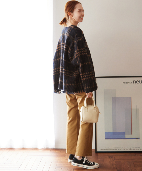 John branigan（ジョンブラニガン）の「【john branigan/ジョン ブラニガン】RELUME JK：別注ジャケット（ノーカラージャケット・レディース・ブラウン/ブルー/キャメル・FREE）」の19枚目の写真