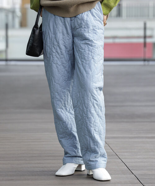 Ray BEAMS（レイビームス）の「Ray BEAMS / キルティング パンツ（その他パンツ・レディース・ブルー/ブラック・0/1）」の12枚目の写真