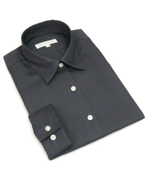 TOKYO SHIRTS(トウキョウシャツ)の「形態安定ノーアイロン レギュラー衿 長袖ビジネスワイシャツ(ビジネスシャツ・レディース・チャコールグレー・LL/S/M/L/XL)」の7枚目の写真