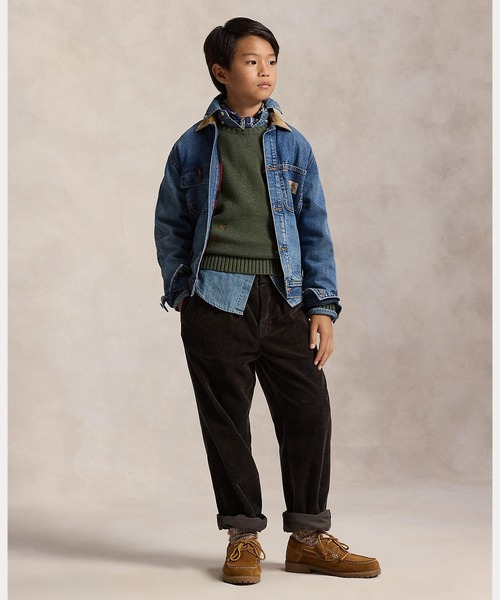 POLO RALPH LAUREN CHILDRENSWEAR(ポロ ラルフ ローレン チルドレンズウェア)の「コーデュロイカラー デニム ジャケット(デニムジャケット・キッズ・マルチ・L/XL/S/M)」の6枚目の写真