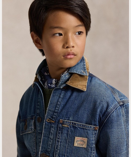 POLO RALPH LAUREN CHILDRENSWEAR(ポロ ラルフ ローレン チルドレンズウェア)の「コーデュロイカラー デニム ジャケット(デニムジャケット・キッズ・マルチ・L/XL/S/M)」の7枚目の写真