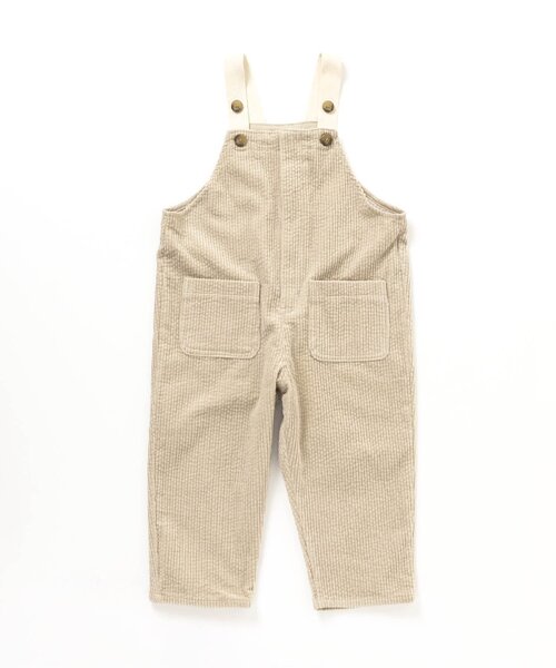 apres les cours(アプレレクール)の「コーデュロイサロペット(サロペット/オーバーオール・キッズ・チェック/ベージュ・100/110/120)」の2枚目の写真