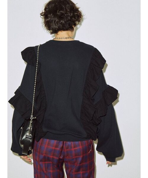 jouetie（ジュエティ）の「マルチフリルプルオーバー（Tシャツ/カットソー・レディース・オフホワイト/ブラック/パープル/レッド・MEDIUM）」の19枚目の写真