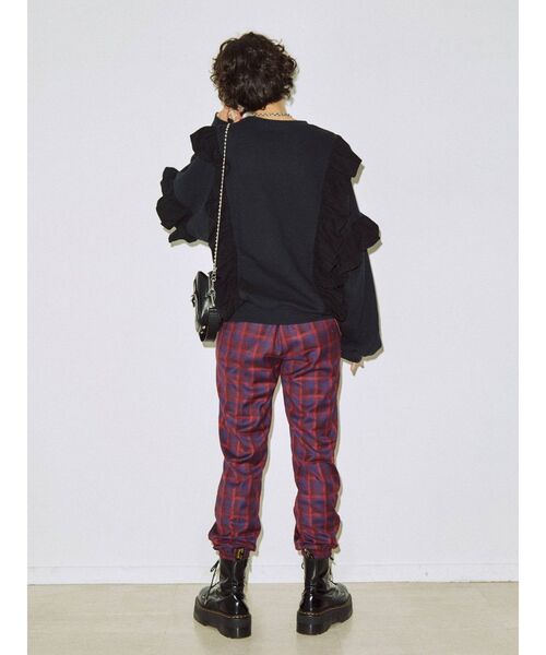 jouetie（ジュエティ）の「マルチフリルプルオーバー（Tシャツ/カットソー・レディース・オフホワイト/ブラック/パープル/レッド・MEDIUM）」の9枚目の写真