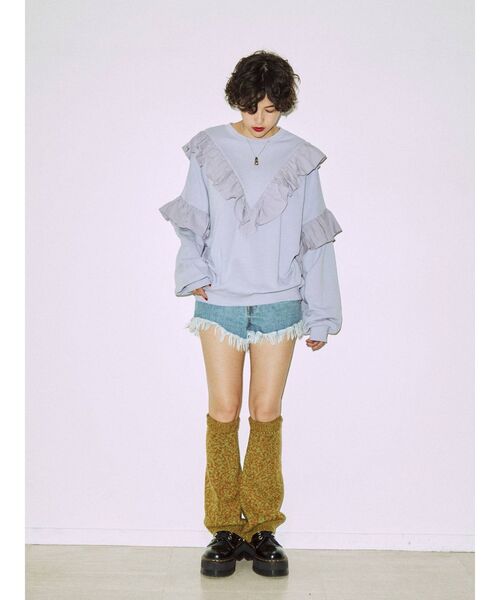 jouetie（ジュエティ）の「マルチフリルプルオーバー（Tシャツ/カットソー・レディース・オフホワイト/ブラック/パープル/レッド・MEDIUM）」の18枚目の写真