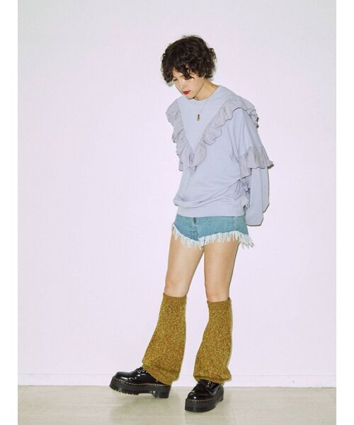 jouetie（ジュエティ）の「マルチフリルプルオーバー（Tシャツ/カットソー・レディース・オフホワイト/ブラック/パープル/レッド・MEDIUM）」の22枚目の写真