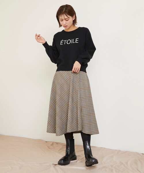 Feroux（フェルゥ）の「【洗える】アソートチェック スカート（スカート・レディース・ベージュ系2/ブラック系2・1/2）」の6枚目の写真