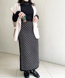StyleSea | ジャガードニットスリットスカート(スカート)